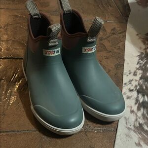 XTRATUF Women's Winter Rain Boots - Green and Brown